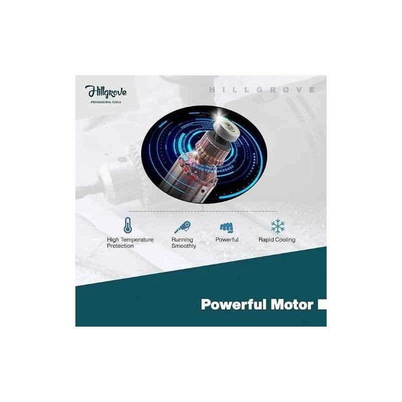 Hillgrove HGCM1247 1200W Hammer Impact Drill Machine with 5 SDS Plus Bits & Wire Cutter image-5