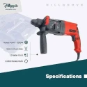 Hillgrove HGCM1247 1200W Hammer Impact Drill Machine with 5 SDS Plus Bits & Wire Cutter image-6