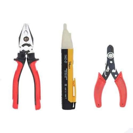 Hillgrove HGCM208M1 Non-Contact Electrical Voltage Tester with Wire Cutter & 8-Inch Plier image-1