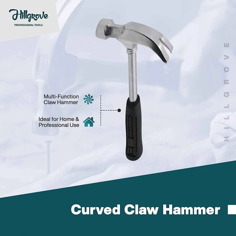 Hillgrove HGCM462M1 Claw Hammer with Rubber Handle Wire Cutter & 5-in-1 Screwdriver Set image-5