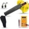 Hillgrove HGCM1049 800W Yellow Electric Air Blower with Carbon Brushes & Multimeter