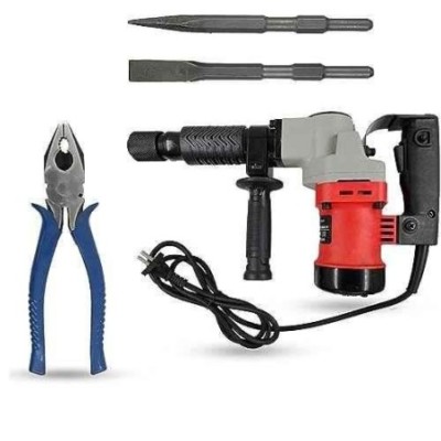 Hillgrove HGCM1379 1200W Demolition Hammer Concrete Breaker with 2 Bits & 8-Inch Plier image-1