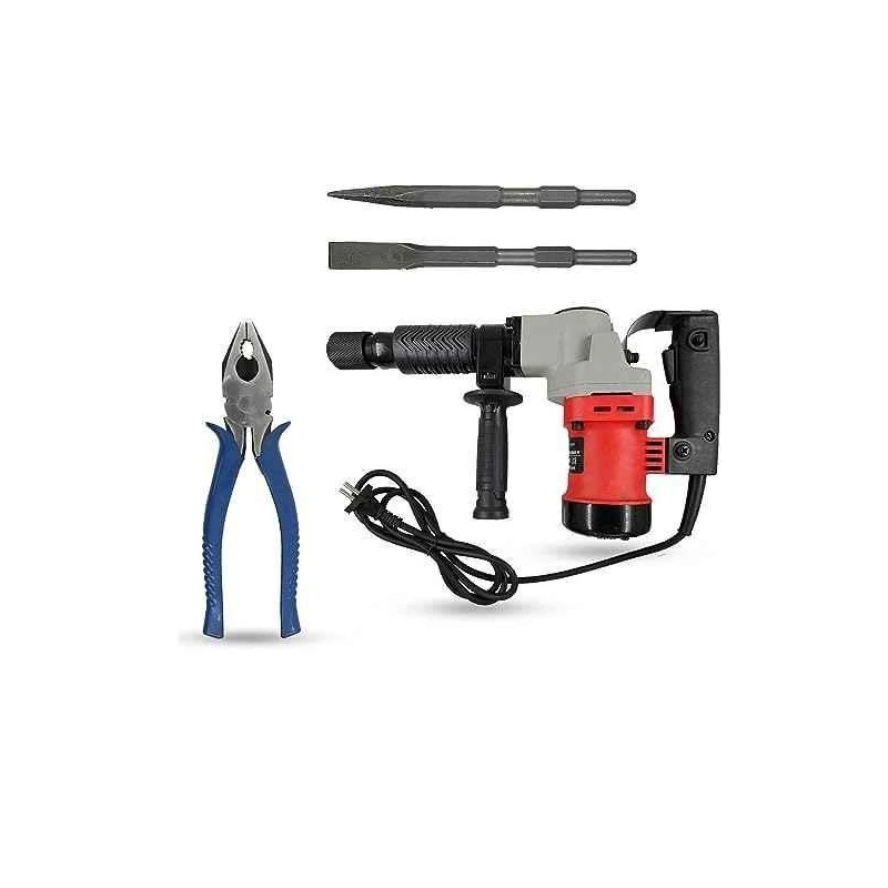 Hillgrove HGCM1379 1200W Demolition Hammer Concrete Breaker with 2 Bits & 8-Inch Plier image-1