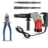 Hillgrove HGCM1379 1200W Demolition Hammer Concrete Breaker with 2 Bits & 8-Inch Plier