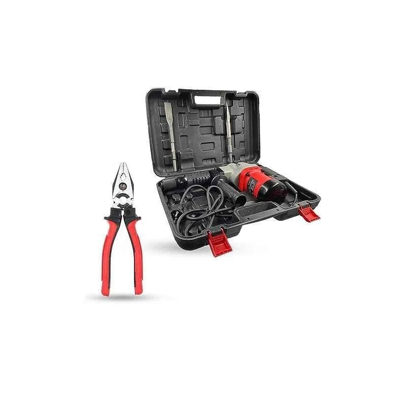 Hillgrove HGCM1378 1200W Demolition Hammer Concrete Breaker with 2 Bits & 8-Inch Plier image-6