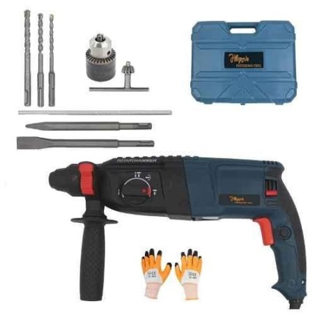 Hillgrove HGCM479M1 1200W 26mm Impact Drill Machine with Gloves Drill Chuck & SDS Adapter image-6