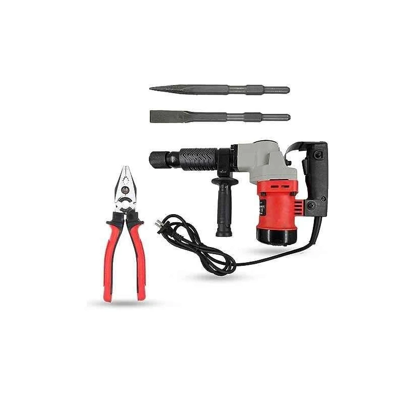 Hillgrove HGCM1391 1200W Demolition Hammer Concrete Breaker with 2 Bits & 8-Inch Plier image-5