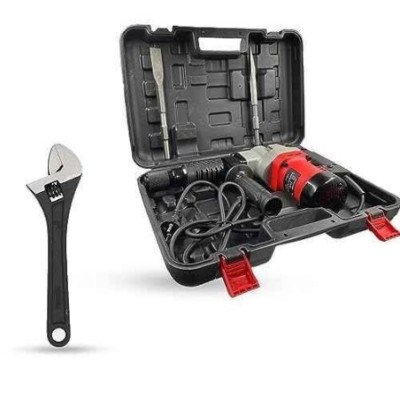 Hillgrove HGCM1386 1200W Demolition Hammer Concrete Breaker with 2 Bits BMC Box & 8-Inch Adjustable Wrench image-4