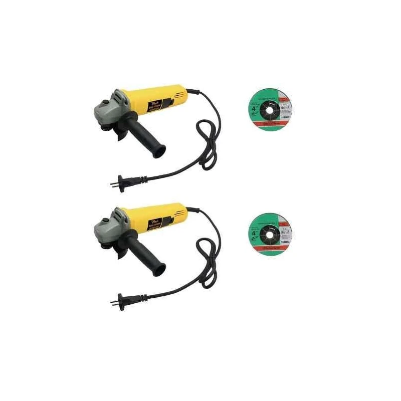 Hillgrove HGCM267M1 850W 100mm Angle Grinder with Grinding Wheel (Pack of 2) image-1