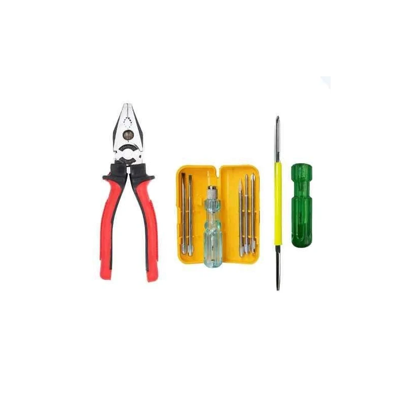 Hillgrove HGCM379M1 8-Inch Lineman Plier with Phillips 2-in-1 & 5-in-1 Screwdriver Kits image-1