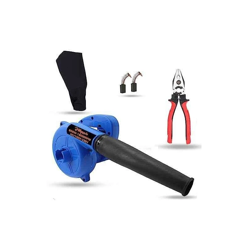 Hillgrove HGCM1030 800W Blue Electric Air Blower with Carbon Brushes & 8-Inch Plier image-1