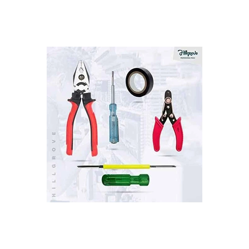 Hillgrove HGCM874 Hammer Drill Machine with Hand Tools Bits Adapter & Gloves image-1