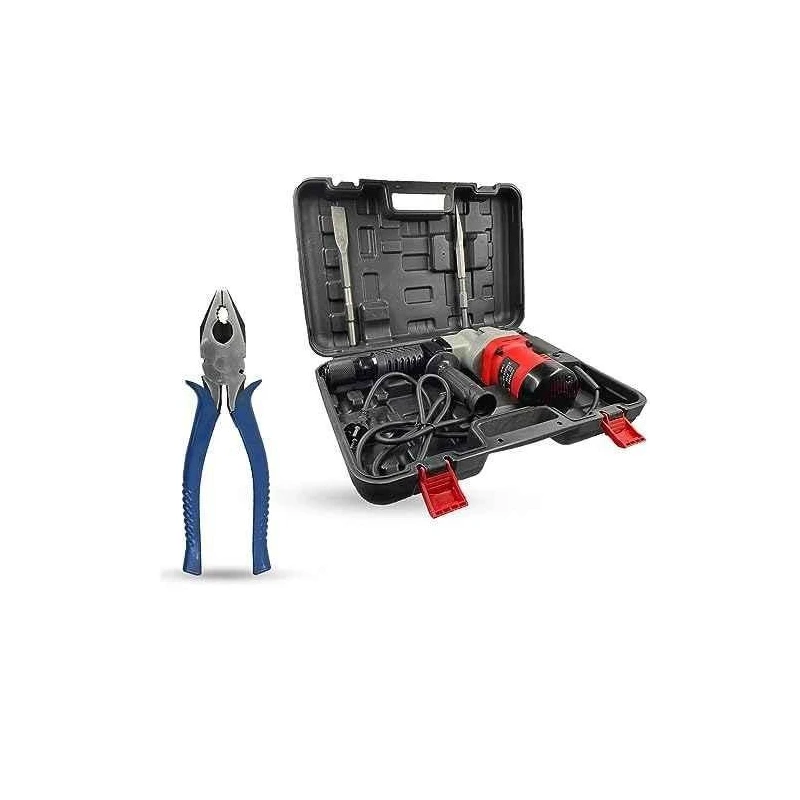 Hillgrove HGCM1392 1200W Demolition Hammer Concrete Breaker with 2 Bits & 8-Inch Plier image-6