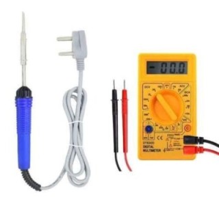 Hillgrove HGCM425 25W High Temperature Corded Soldering Iron & Digital Multimeter Combo image-3