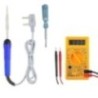 Hillgrove HGCM665 25W Soldering Iron, Digital Multimeter & Line Tester Combo