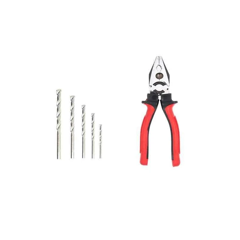 Hillgrove HGCM820 5-Piece Heavy Duty Masonry Drill Bit Set with 8-Inch Combinational Plier image-5