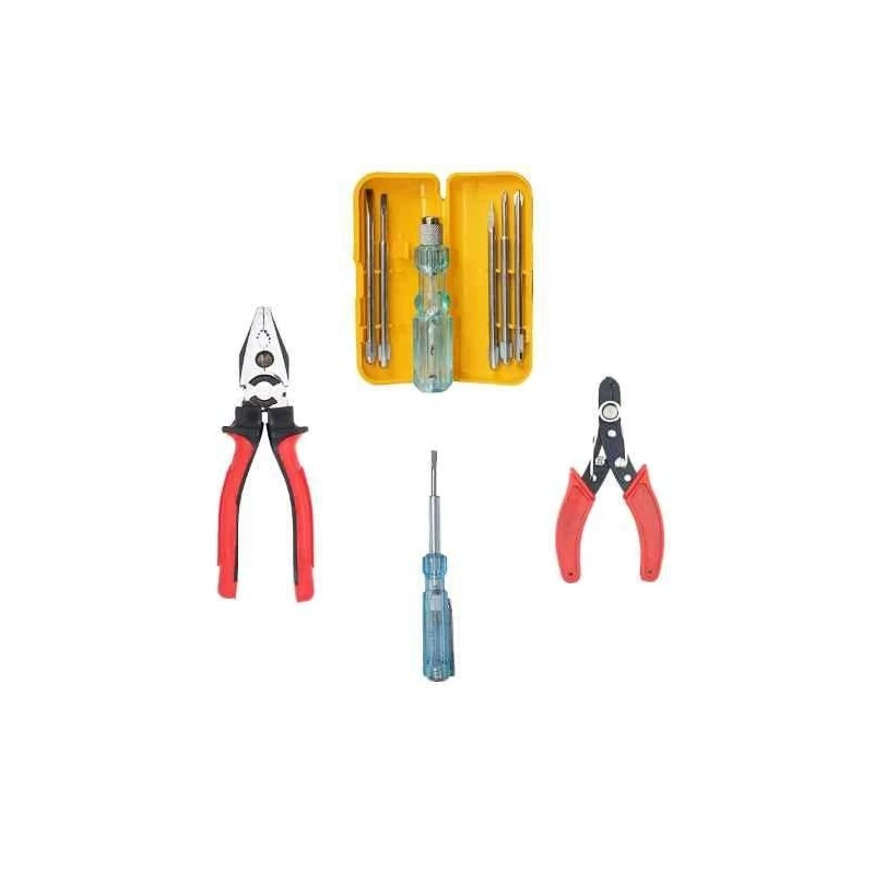 Hillgrove HGCM543 Plier Wire Cutter Line Tester & 5-in-1 Screwdriver Hand Tool Combo image-2