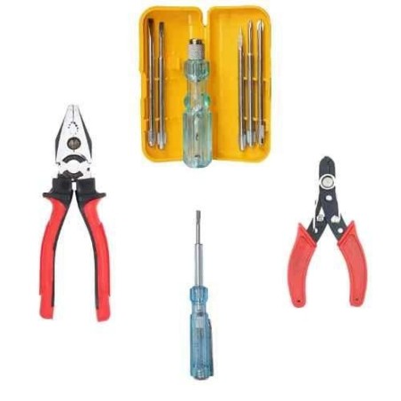 Hillgrove HGCM543 Plier Wire Cutter Line Tester & 5-in-1 Screwdriver Hand Tool Combo image-2