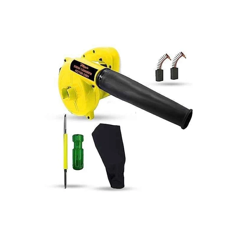 Hillgrove HGCM1052 800W Plastic Yellow Electric Air Blower with Carbon Brushes & 2-in-1 Screwdriver image-4