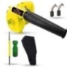 Hillgrove HGCM1052 800W Plastic Yellow Electric Air Blower with Carbon Brushes & 2-in-1 Screwdriver