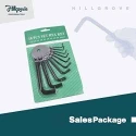 Hillgrove HGCM991 10-Piece Hex Allen Key Set for Bike Bicycle & Cycle image-3