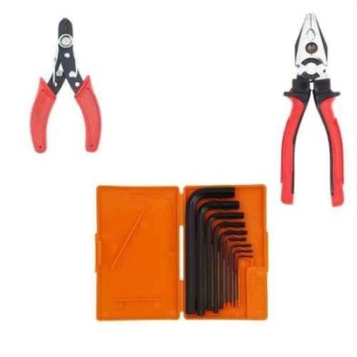 Hillgrove HGCM337M1 9-Piece Full Hex Allen Key Set with 8-Inch Combination Plier & Wire Cutter image-1