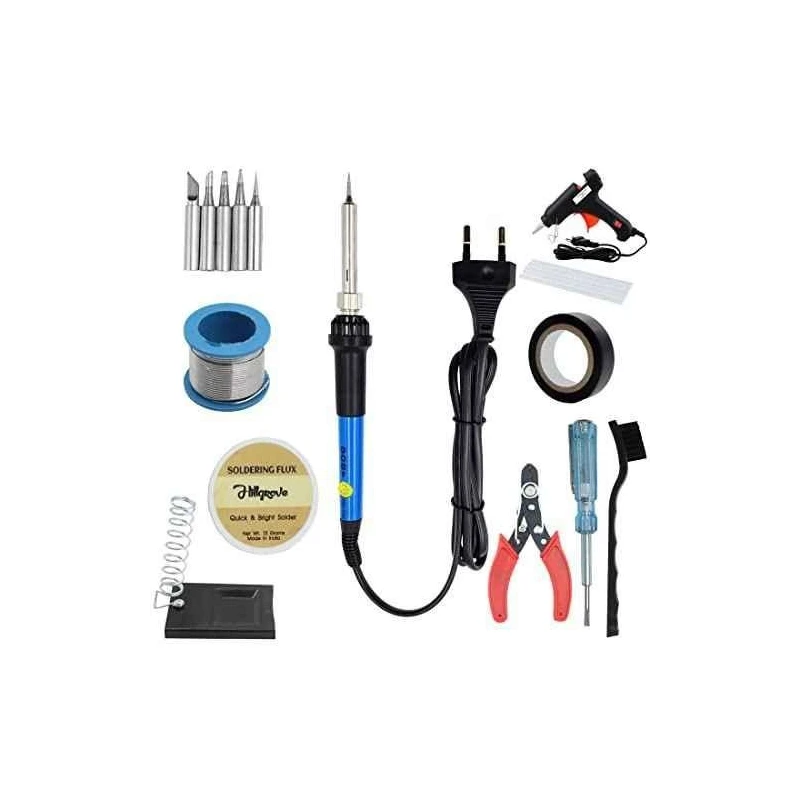 Hillgrove HG0118 10-in-1 Electronic Professional Mobile Soldering Tool Kits image-1