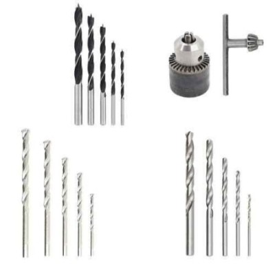 Hillgrove HGCM182M1 5 HSS 5 Masonry 5 Wood Drill Bits with 13mm Drill Chuck Combo image-6