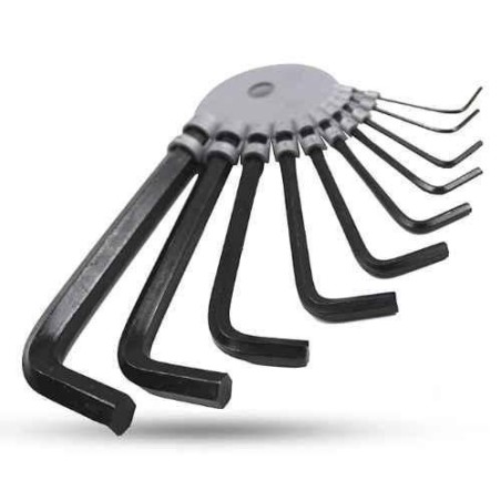 Hillgrove HGCM992 10-Piece Hex Allen Key Set for Bike Bicycle & Cycle image-2