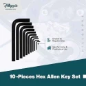 Hillgrove HGCM992 10-Piece Hex Allen Key Set for Bike Bicycle & Cycle image-5