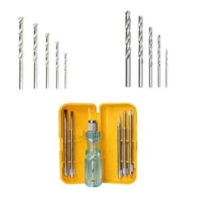Hillgrove HGCM455M1 10-Piece HSS & Masonry Drill Bit Set with 5-in-1 Combination Screwdriver image-3