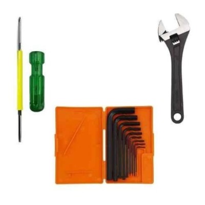 Hillgrove HGCM336M1 9-Piece Full Hex Allen Key Set with 8-Inch Adjustable Wrench & 2-in-1 Phillips Screwdriver image-1