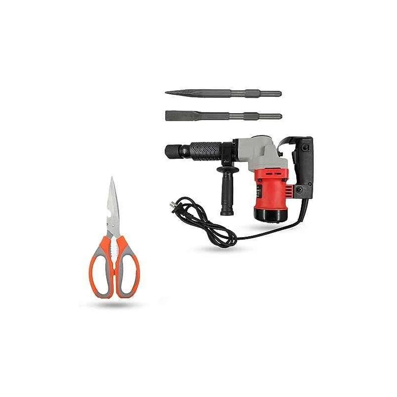 Hillgrove HGCM1389 1200W Demolition Hammer Concrete Breaker with 2 Bits & Scissor image-3