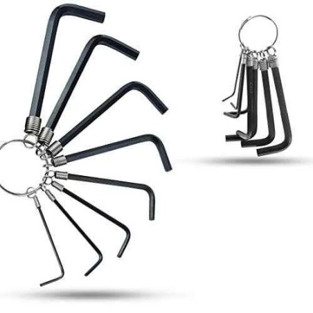 Hillgrove HGCM978 8-Piece Ring Hex Allen Key Set for Bike Bicycle & Cycle image-2