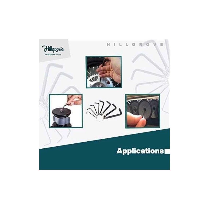 Hillgrove HGCM978 8-Piece Ring Hex Allen Key Set for Bike Bicycle & Cycle image-4