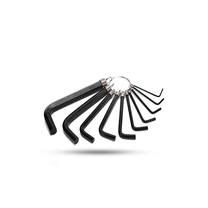 Hillgrove HGCM979 8-Piece Ring Hex Allen Key Set for Bike Bicycle & Cycle image-1