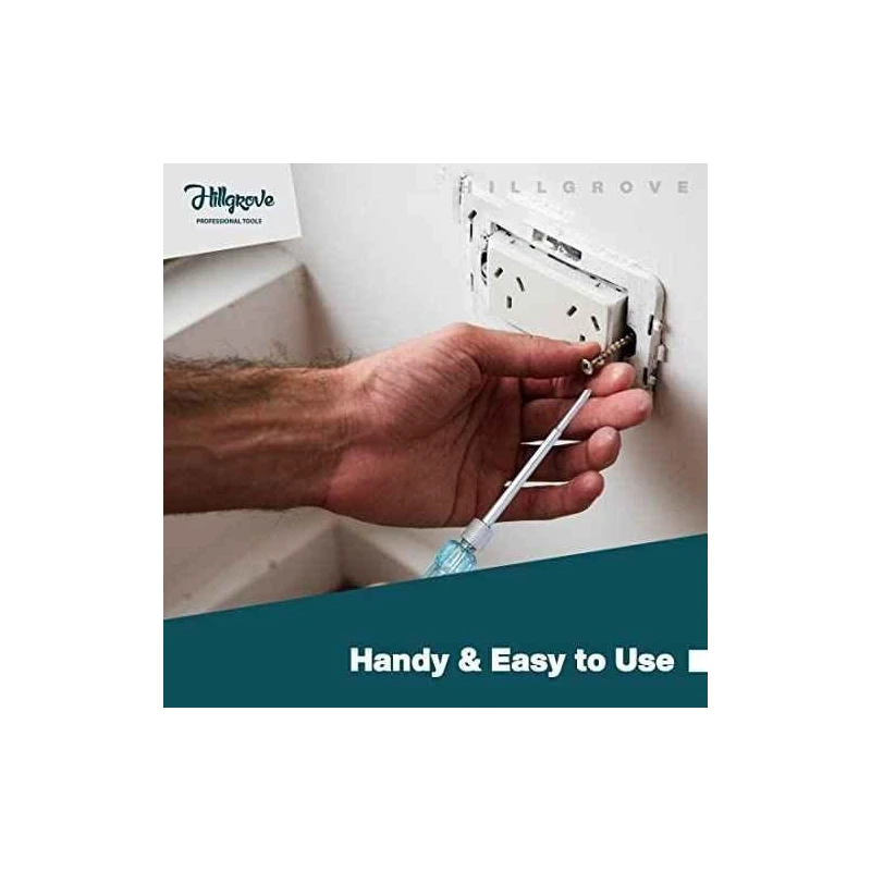 Hillgrove HGCM1265 5-in-1 Combination Screwdriver with Line Tester Set image-1