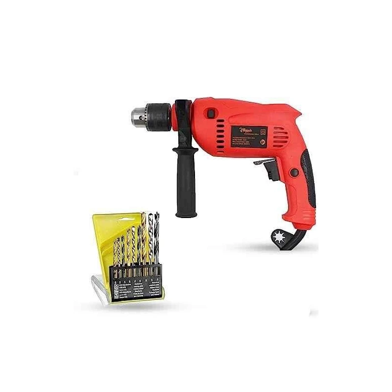 Hillgrove HGCM1162 700W 13mm Power Drill Machine with 9 Drill Bits image-3