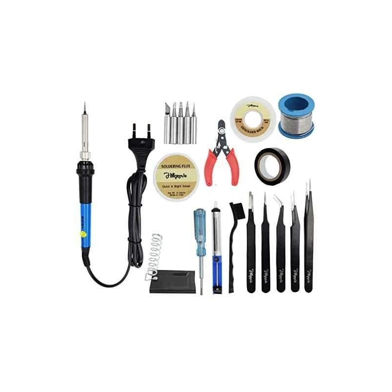 Hillgrove HG0112 11-in-1 Electronic Mobile Soldering & Desoldering Equipment Tool Kits image-1