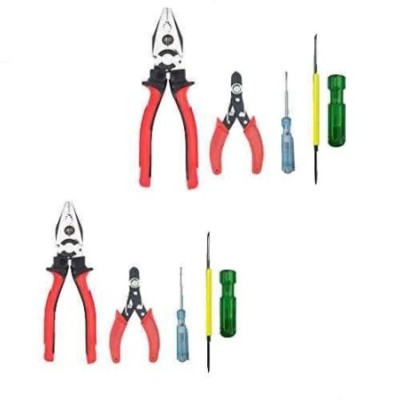 Hillgrove HGCM929 8-Inch Combination Plier with Wire Cutter Line Tester & 2-in-1 Screwdriver (Pack of 2) image-1