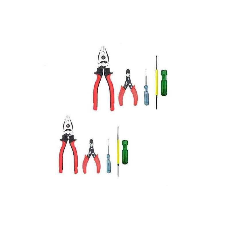 Hillgrove HGCM929 8-Inch Combination Plier with Wire Cutter Line Tester & 2-in-1 Screwdriver (Pack of 2) image-1