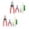 Hillgrove HGCM929 8-Inch Combination Plier with Wire Cutter, Line Tester & 2-in-1 Screwdriver (Pack of 2)
