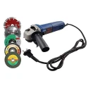 Hillgrove HGANG4B5M2 100mm Metal Angle Grinder with 5-Piece Wheel Set image-1