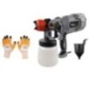 Hillgrove HGCM43M1 550W DIY Copper Nozzle Paint Sprayer Gun Machine with Gloves