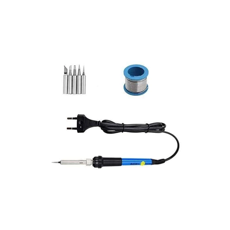 Hillgrove HG0105 2-in-1 Mobile Soldering Iron Equipment Tool Kits with Wire image-1