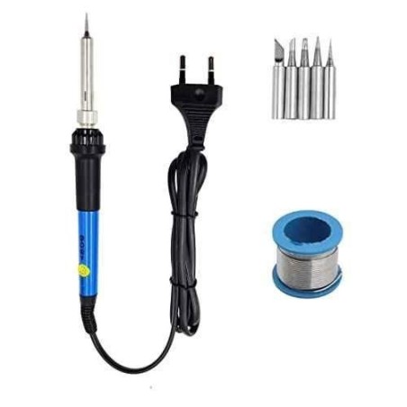 Hillgrove HG0104 2-in-1 Electronic Mobile Soldering Iron Equipment Tool Kits with Wire image-1