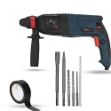 Hillgrove HGCM1218 1200W Hammer Impact Drill Machine with 5 SDS Plus Bits & Electrical Tape image-1