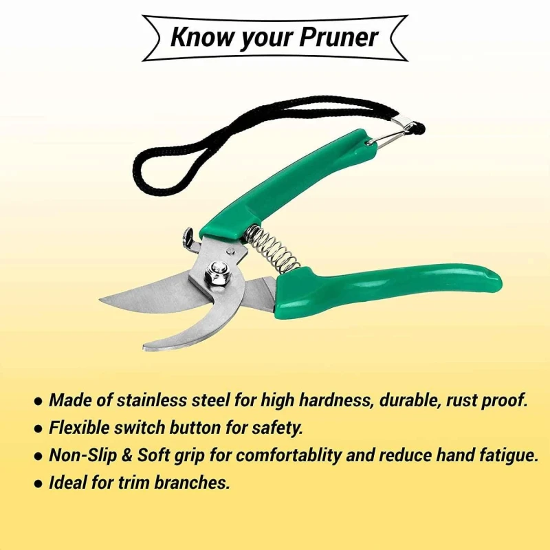 Hillgrove HGCM186M1 Gardening Pruning Hedge Shear with Hand Gloves Combo image-2