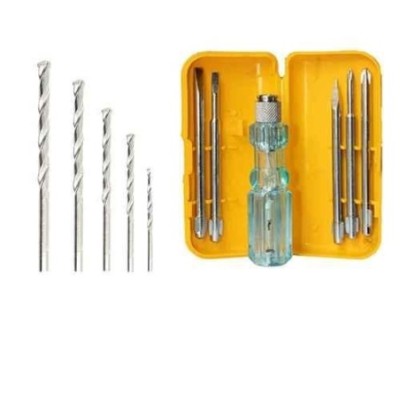 Hillgrove HGCM456M1 5-Piece Masonry Drill Bit Set with 5-in-1 Combination Screwdriver Kits image-3