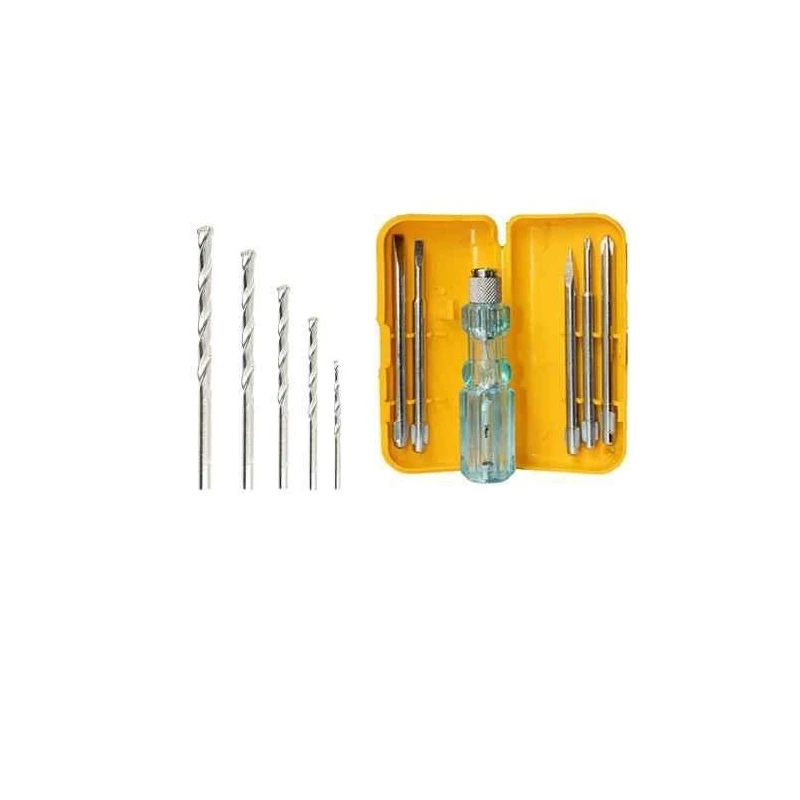 Hillgrove HGCM456M1 5-Piece Masonry Drill Bit Set with 5-in-1 Combination Screwdriver Kits image-3